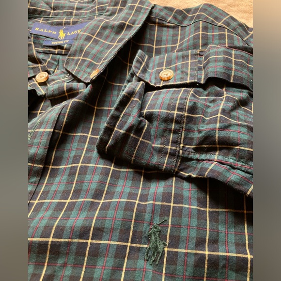 Ralph Lauren Custom Fit Button Down Men’s Size Medium - Picture 5 of 7